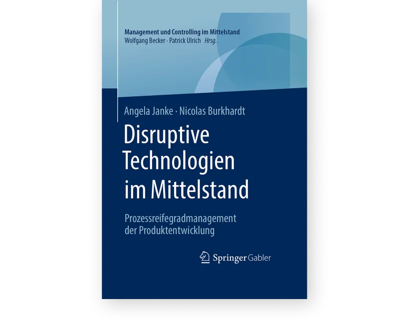 Buchcover „Disruptive Technologien im Mittelstand“