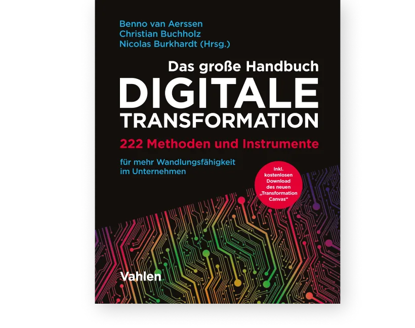 Buchcover „Das große Handbuch Digitale Transformation“